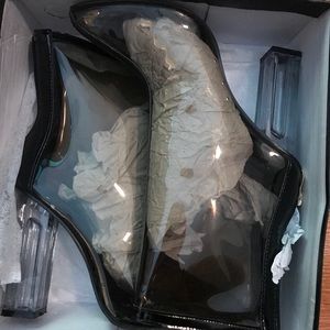 Fashion nova (so me) see through booties